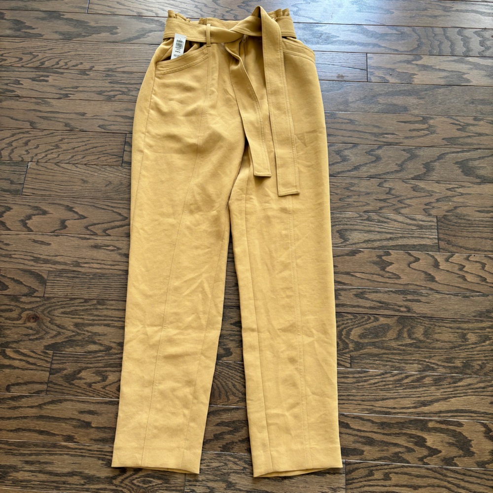 Aritzia Wilfred Bowtie Pant Size 0 NEW NWT Sandy Beige - Picture 7 of 16